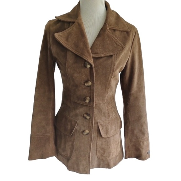 RARE Vintage Suede Coat ASO Joey Potter Dawson’s Creek - Picture 16 of 16
